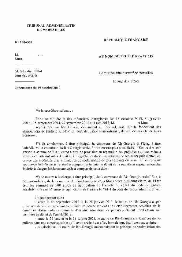 [PDF] tribunal administratif - de versailles - GISTI