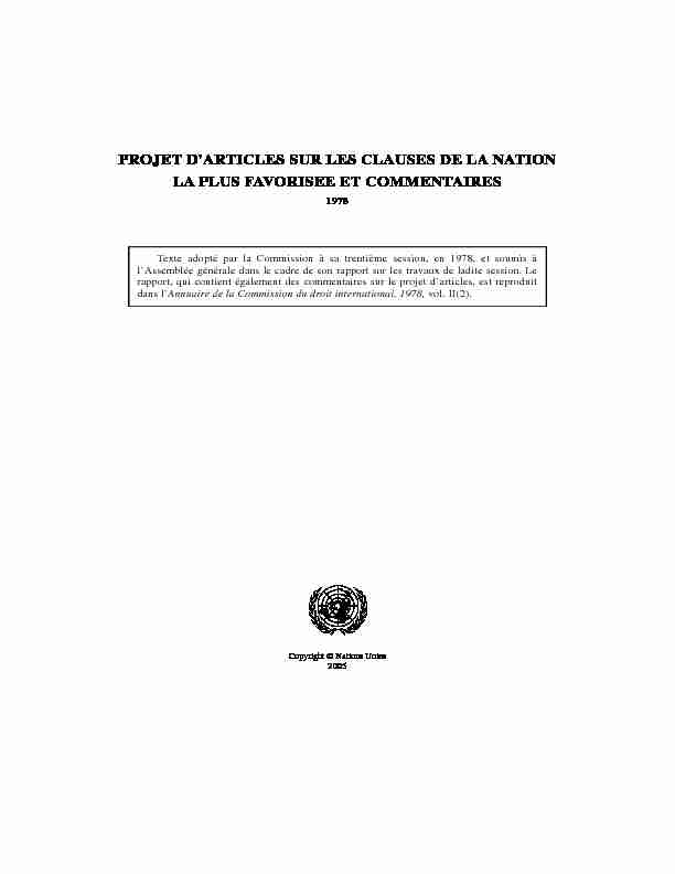 [PDF] PROJET DARTICLES SUR LES CLAUSES DE LA NATION LA