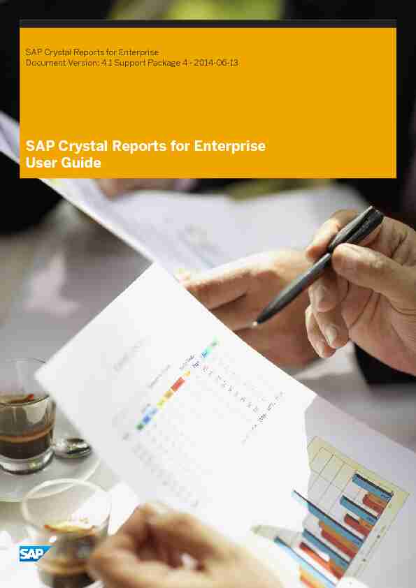 SAP Crystal Reports for Enterprise User Guide