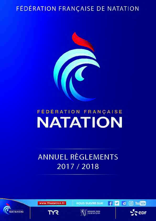 [PDF] natation course - Fédération Française de Natation