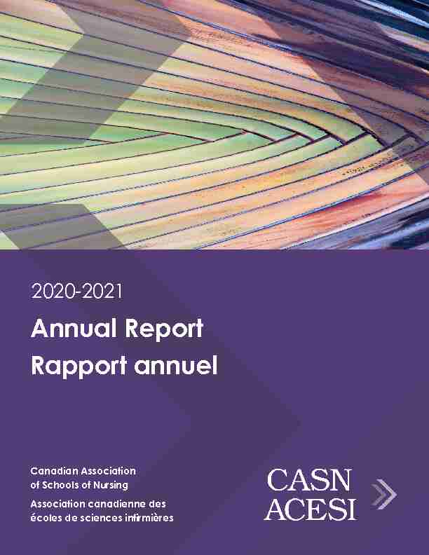 2020-2021 - Annual Report Rapport annuel