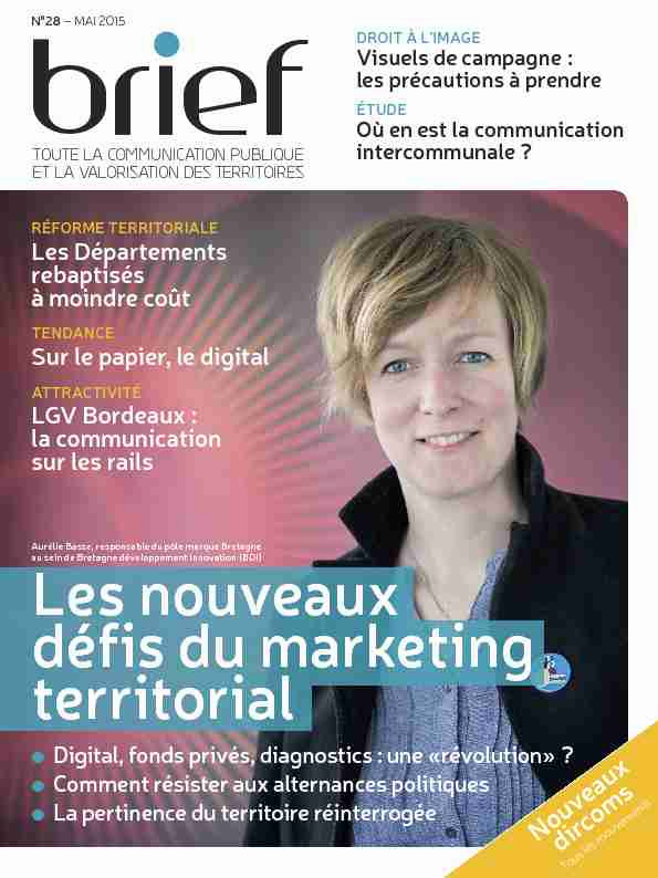 [PDF] Les nouveaux défis du marketing territorial - magazine Brief