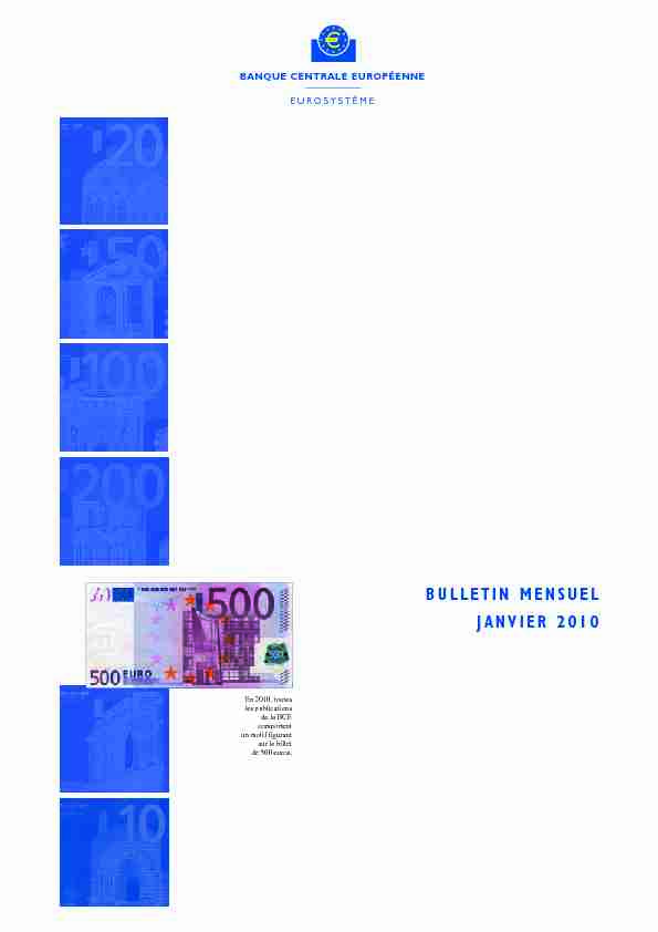 Bulletin mensuel de la BCE