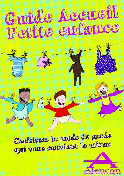 Guide Accueil - Petite enfance