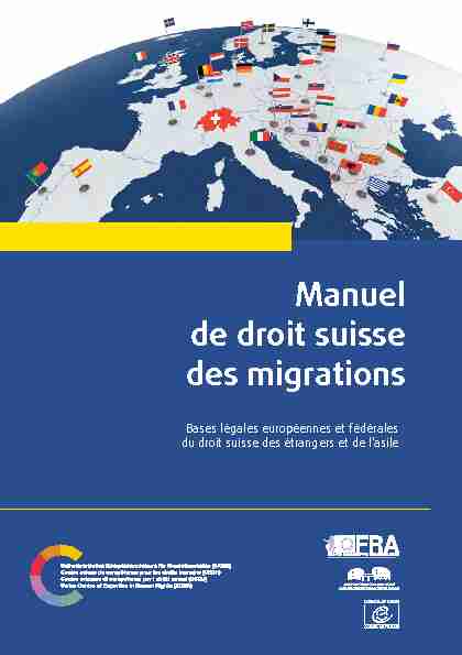 Manuel de droit suisse des migrations