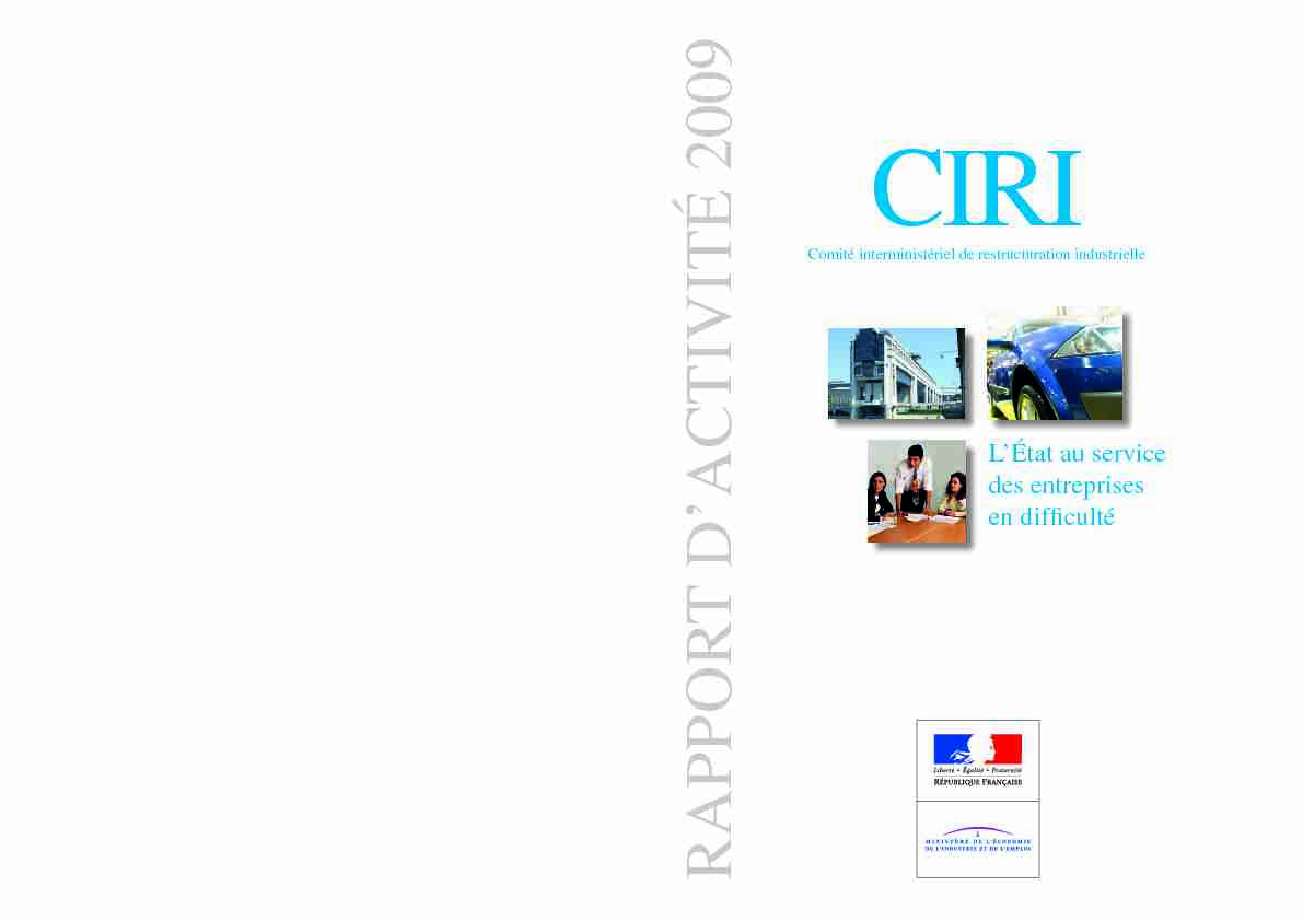 Comité Interministériel de Restructuration Industrielle (CIRI