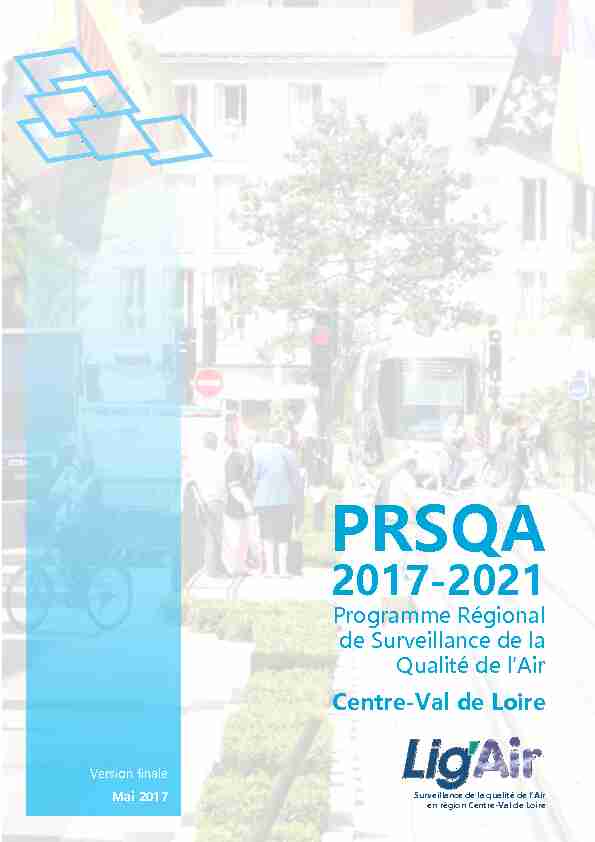 PRSQA 2017-2021 en région Centre-Val de Loire