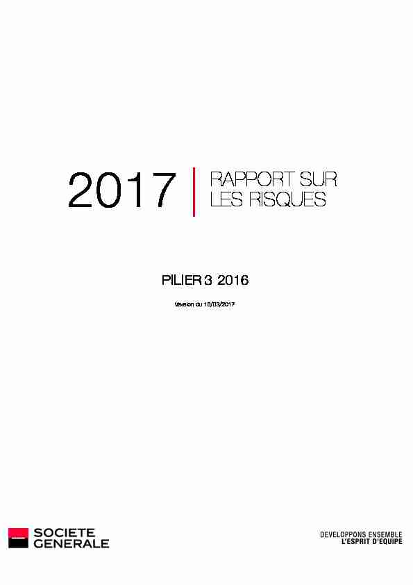 [PDF] RAPPORT SUR LES RISQUES - Groupe Société Générale