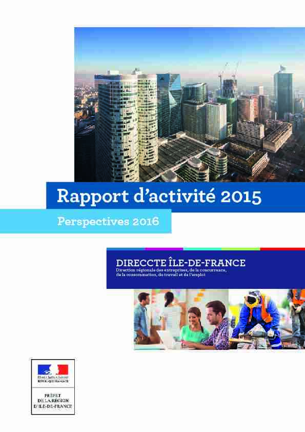 Rapport dactivité 2015