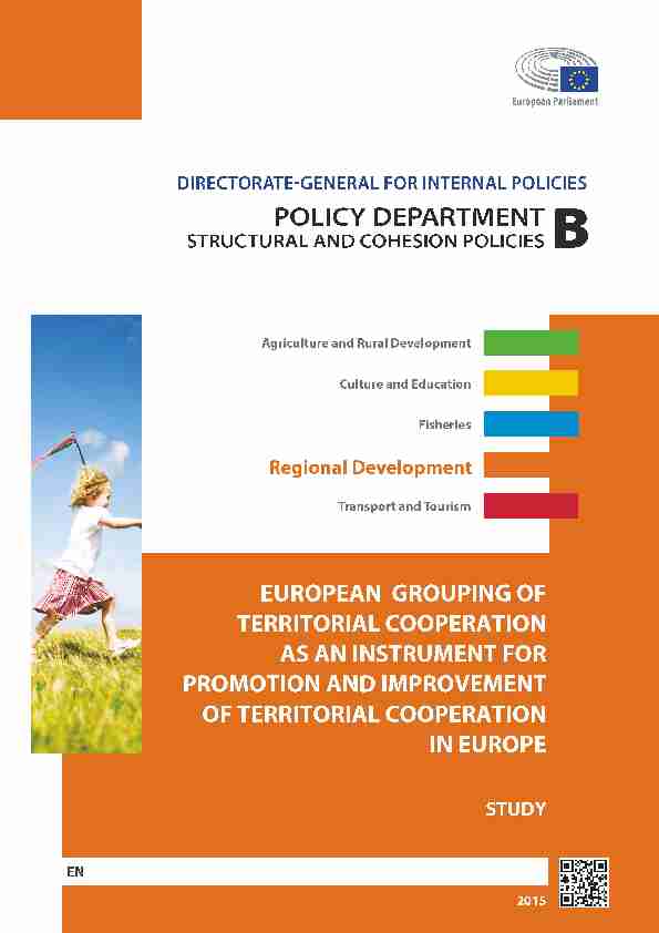 EUROPEAN GROUPING OF TERRITORIAL COOPERATION AS AN