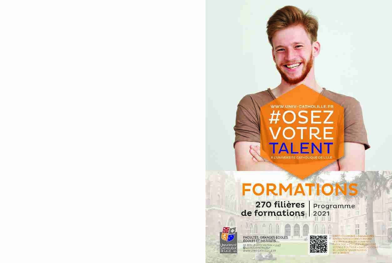 Annuaire des formations 2021