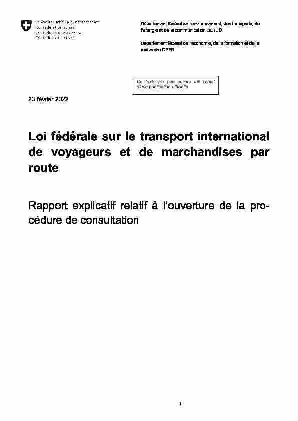 Loi fédérale sur le transport international de voyageurs et de