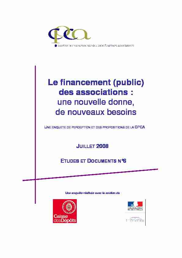 [PDF] Le financement (public) - Associationsgouvfr