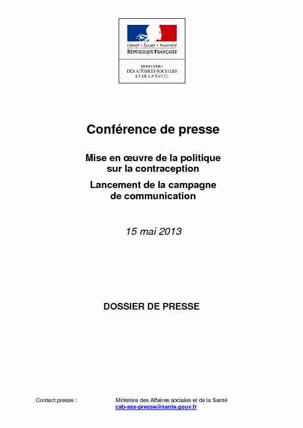 [PDF] Efficacité des méthodes contraceptives - Ministère des Solidarités et
