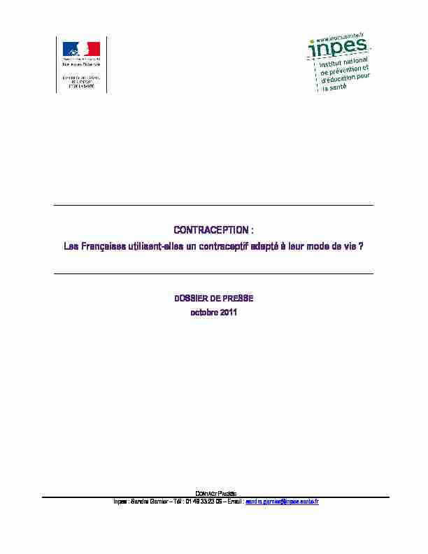 [PDF] DP Contraception 211011 VFF_2x - Ministère des Solidarités et de