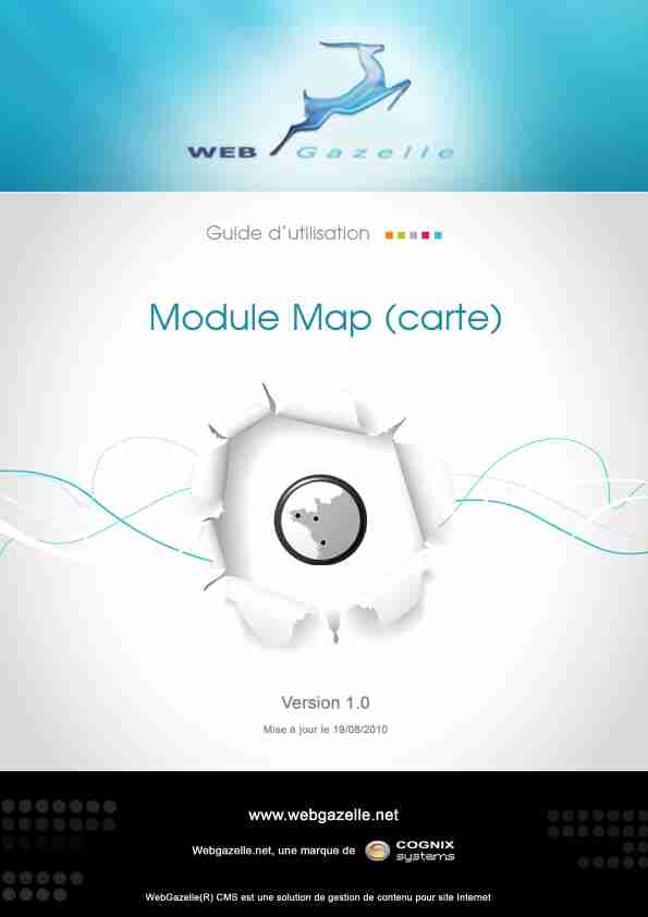 [PDF] Guide dutilisation module map - site Webgazelle