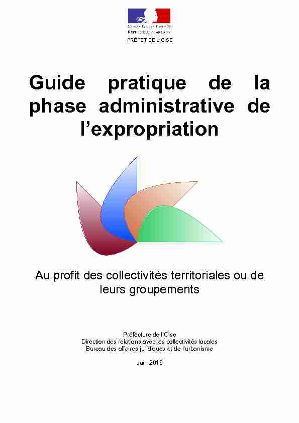 Guide pratique de la phase administrative de lexpropriation