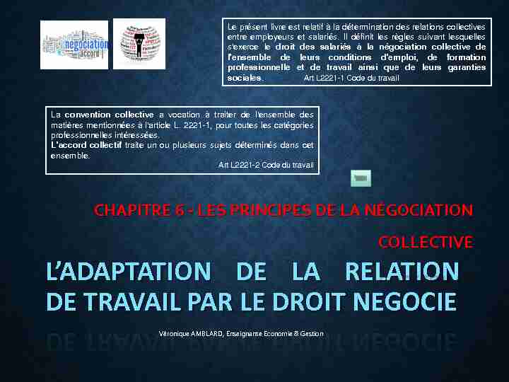 [PDF] LADAPTATION DE LA RELATION DE TRAVAIL PAR LE DROIT