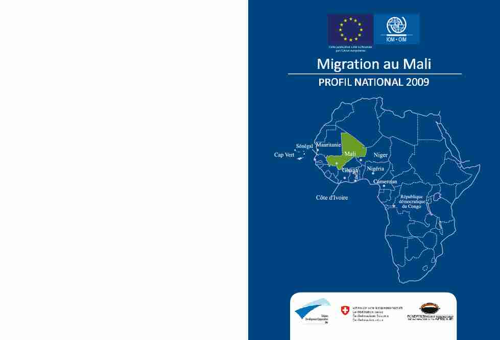 Migration au Mali Migration au Mali