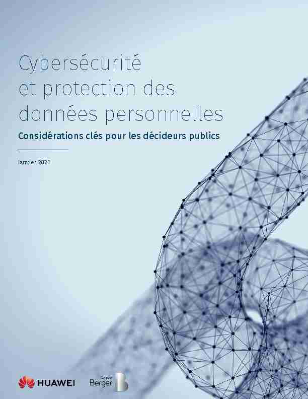 Cybersécurité et protection des données personnelles