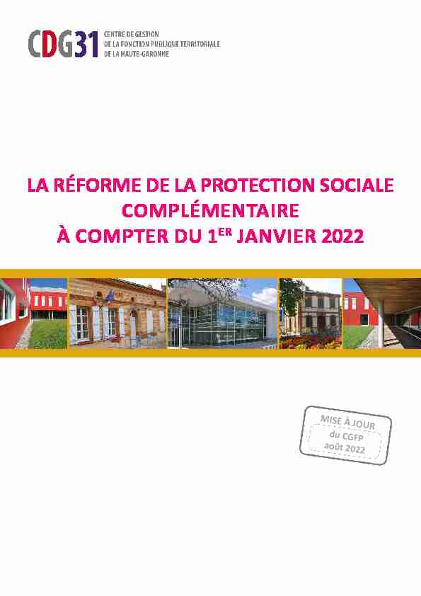 la réforme de la protection sociale complémentaire à compter du 1er