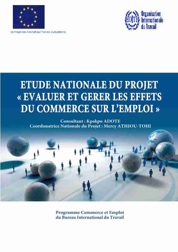 [PDF] Ce Projet est Financé par lUnion Européenne - ILO