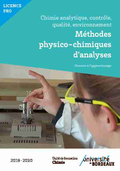 pdf Licence Professionnelle Chimie analytique  - IUT Lyon 1