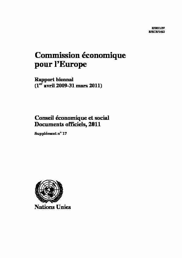 [PDF] Commission économique pour lEurope - UNECE