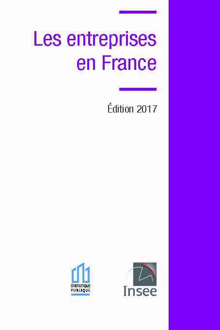 [PDF] Les entreprises en France - Insee