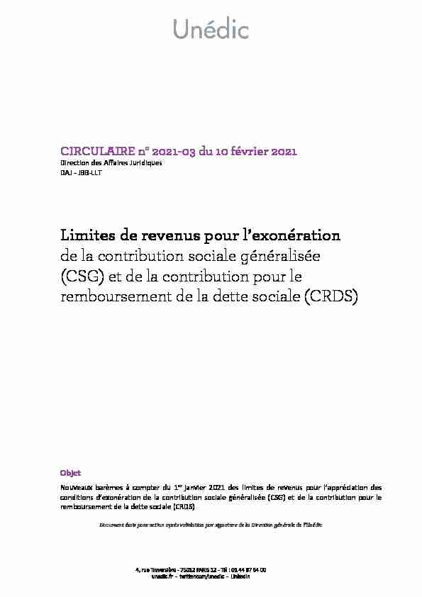 [PDF] Limites de revenus pour lexonération de la contribution sociale