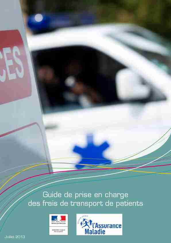 pdf Guide de prise en charge des frais de transport de patients