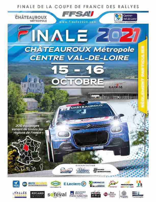 01 - Règlement Particulier Rallyes 2016