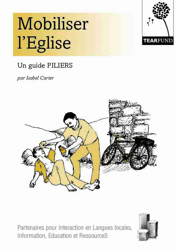 [PDF] Mobiliser lEglise - Tearfund