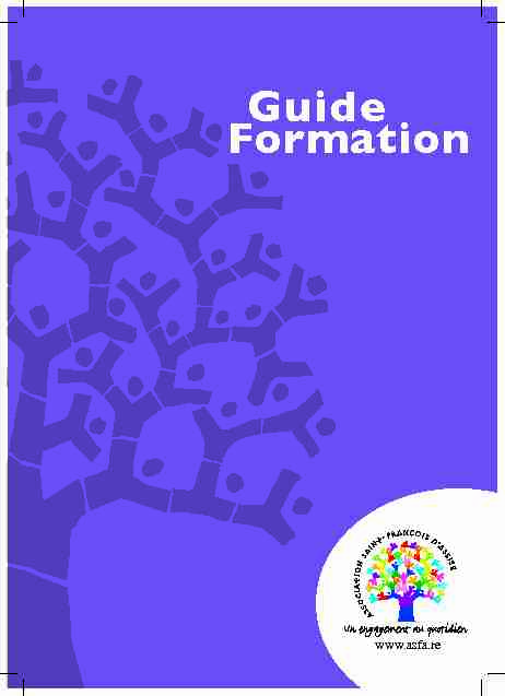 Guide Formation - Asfa