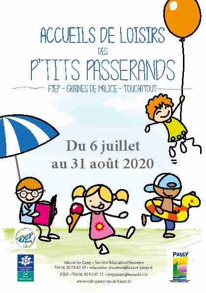 [PDF] PTiTs PassEranDs - VILLE DE PASSY MONT BLANC