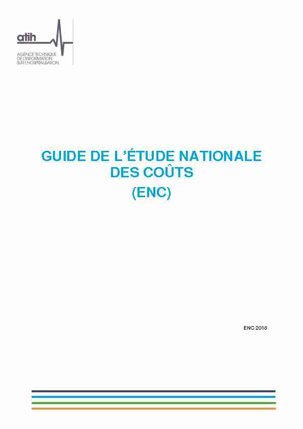GUIDE DE LÉTUDE NATIONALE DES COÛTS (ENC)