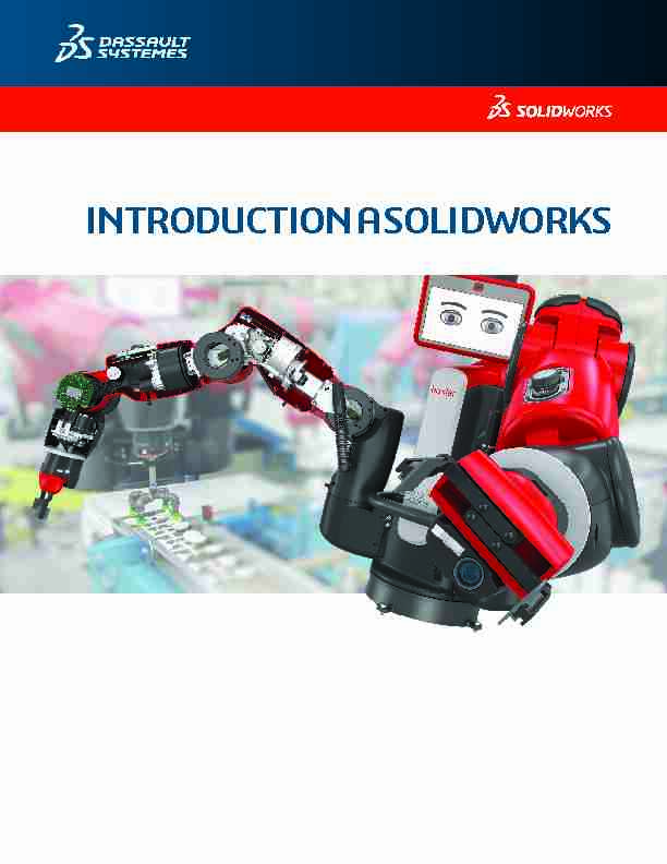 INTRODUCTION A SOLIDWORKS