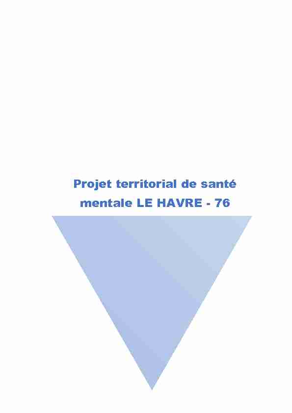 Projet territorial de santé mentale LE HAVRE - 76