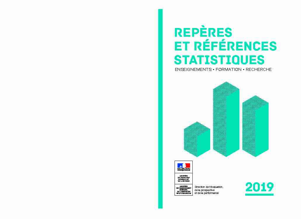 Repères et références statistiques - RERS 2019