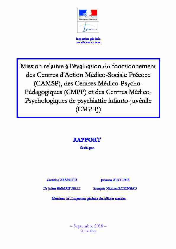 pdf des Centres d'Action Médico-Sociale Précoce (CAMSP) des
