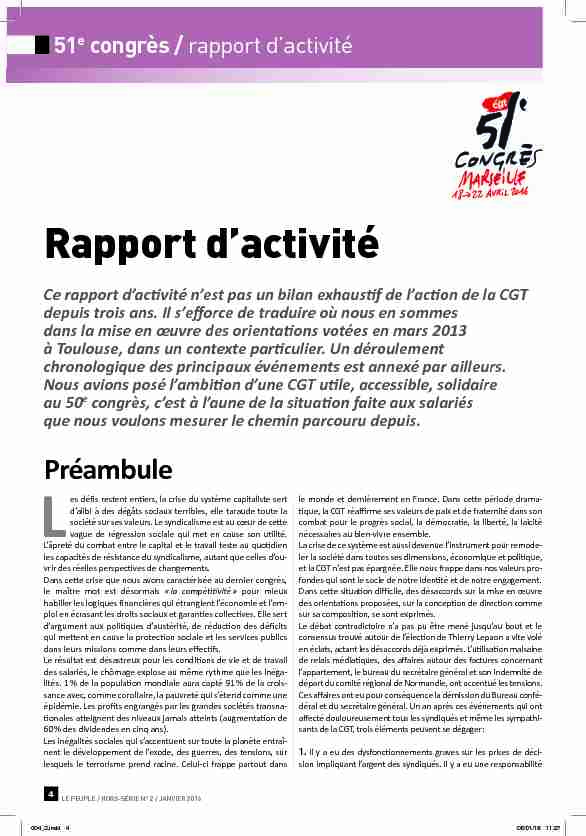 [PDF] Rapport dactivité - CGT