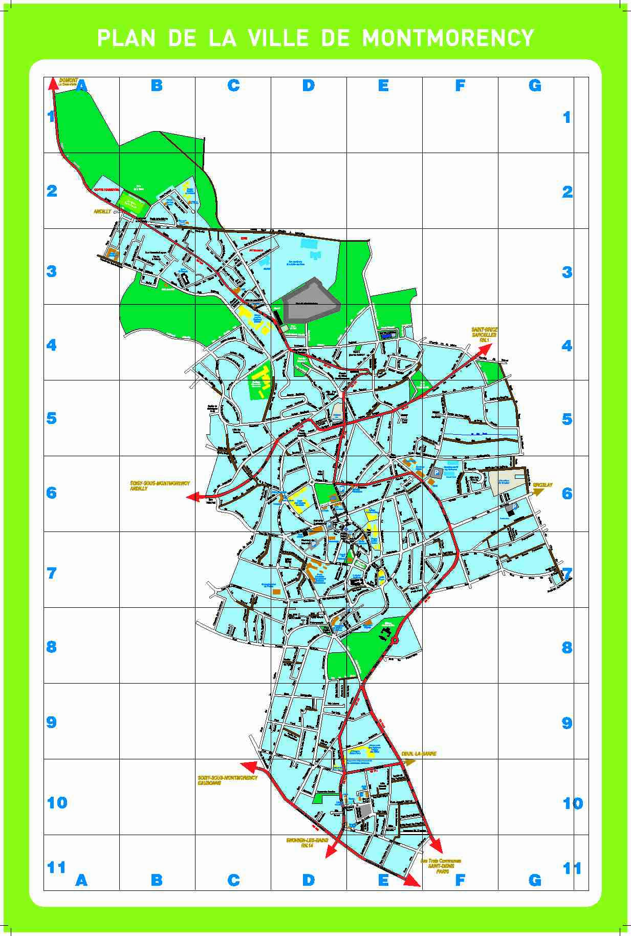 Plan de la ville de montmorency - Accessiblenet