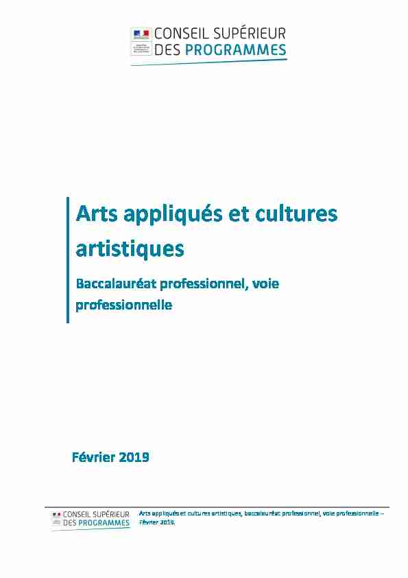 Arts appliqués et cultures artistiques