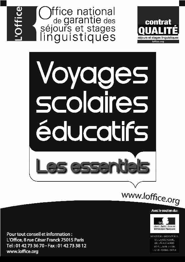 [PDF] guide des voyages scolaires - Intendance03