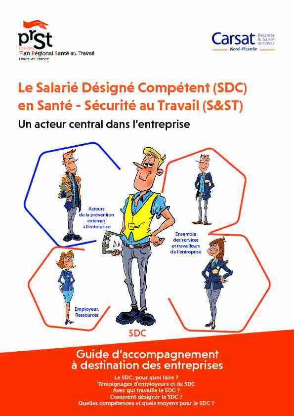 Le Salarié Désigné Compétent (SDC) en Santé - Sécurité au Travail