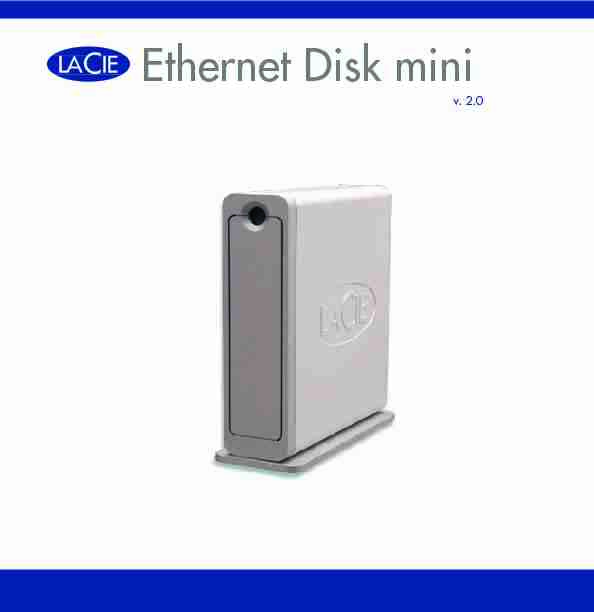 [PDF] Ethernet Disk mini - LaCie
