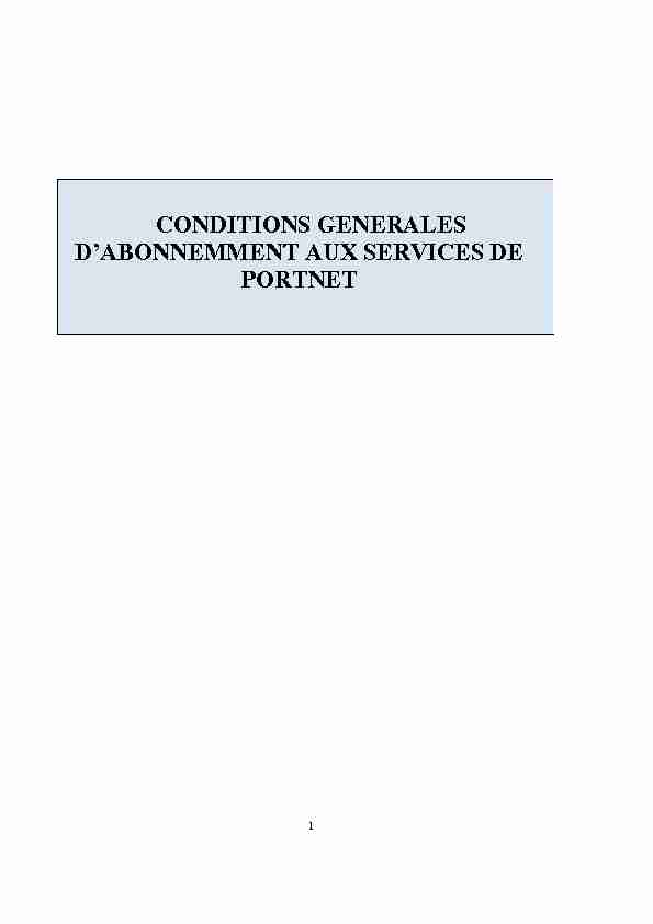 [PDF] CONDITIONS GENERALES DABONNEMMENT AUX SERVICES