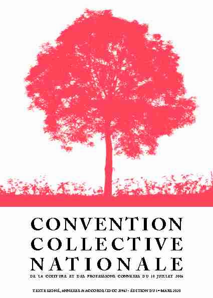 CONVENTION COLLECTIVE DE LA COIFFURE 2014
