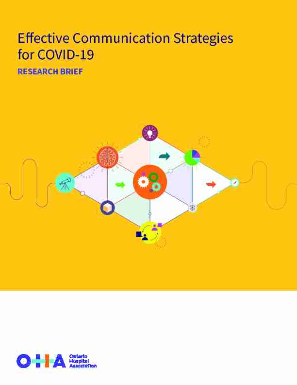 Effective Communication Strategies for COVID-19