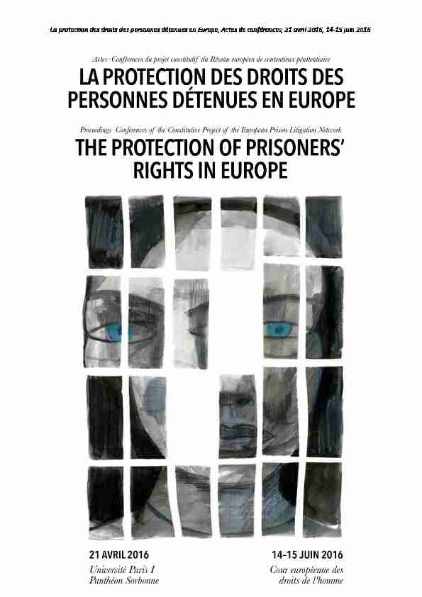 The protection of prisoners rights in Europe